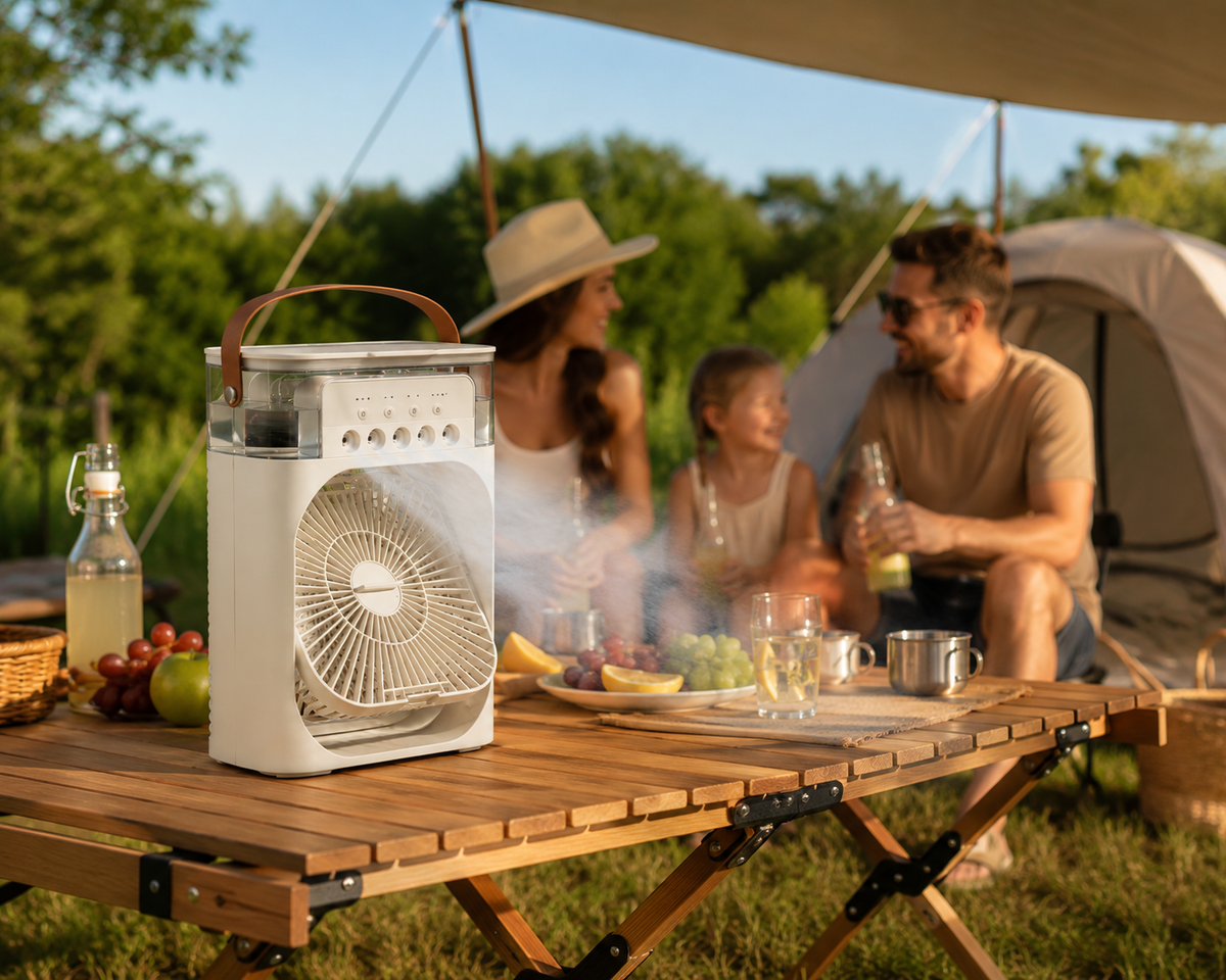 Freezo MistPod - Mini Climatiseur Brumisateur Portable  Veilleuse 7 Couleurs · Réservoir 600ml · USB