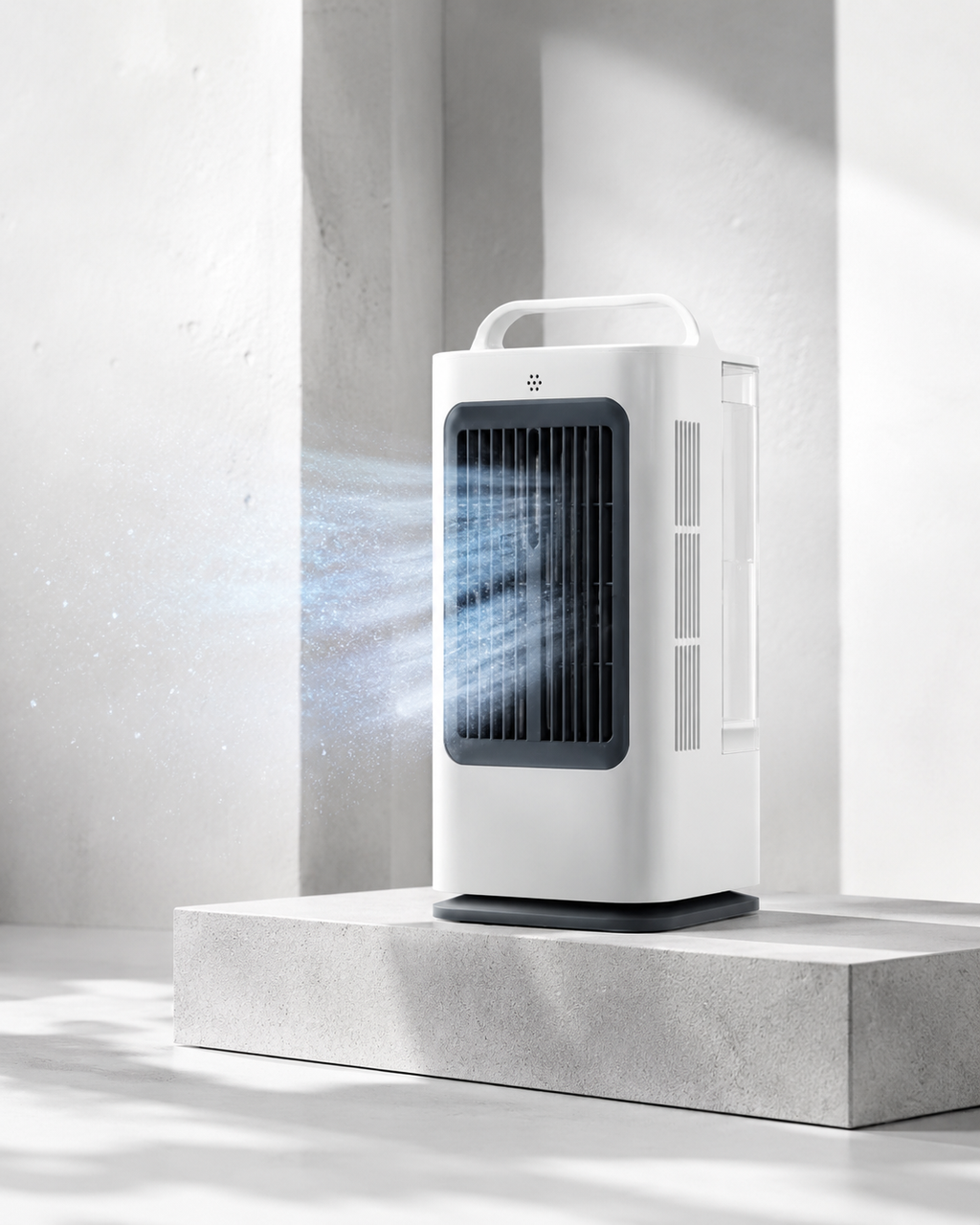 Freezo SilkBreeze - Climatiseur Ultrasonique Design  Brume Micro-Fine · 1700ml · Oscillation 120° · Télécommande